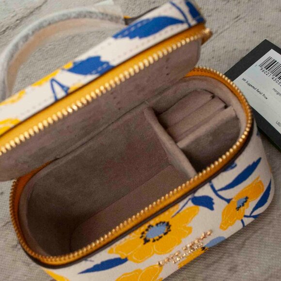 NWT kate spade Morgan Sunshine Floral Printed Jewelry Case - Picture 10 of 11